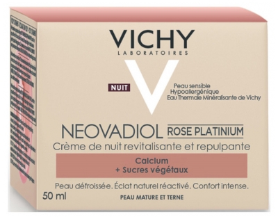 Vichy Neovadiol Rose Platinium Crème Rose Repulpante Revitalisante Nuit 50 ml