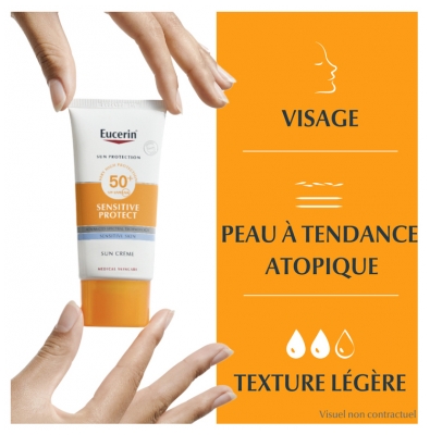 Eucerin Sun Protection Crème Spf50+ Peau Sensible 50 ml