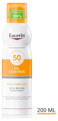 Eucerin Sun Protection Sensitive Protect Brume Transparente Spray Spf50 200 ml