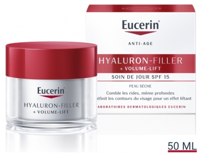 Eucerin Hyaluron-Filler + Volume-Lift Soin de Jour Spf15 Peau Sèche 50 ml