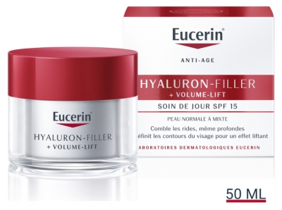 Eucerin Hyaluron-Filler + Volume-Lift Soin de Jour Spf15 Peau Normale à Mixte 50 ml