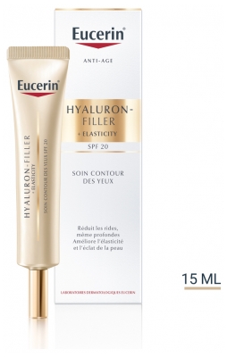 Eucerin Hyaluron-Filler + Elasticity Soin Contour Des Yeux Peaux Matures SPF 20 15 ml
