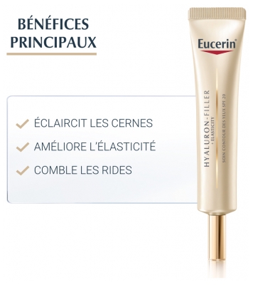 Eucerin Hyaluron-Filler + Elasticity Soin Contour Des Yeux Peaux Matures SPF 20 15 ml