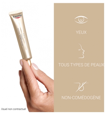 Eucerin Hyaluron-Filler + Elasticity Soin Contour Des Yeux Peaux Matures SPF 20 15 ml