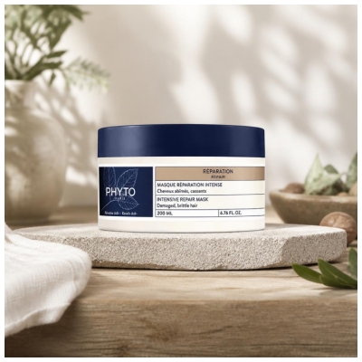 Phyto Réparation Masque Réparation Intense Cheveux Abîmés et Cassants 200 ml
