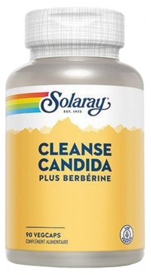 Solaray Cleanse Candida + Berbérine - 90 Caps Vég.