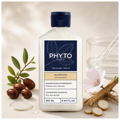 Phyto Nutrition Shampoing Nourrissant Cheveux Sec à Très Secs 250 ml