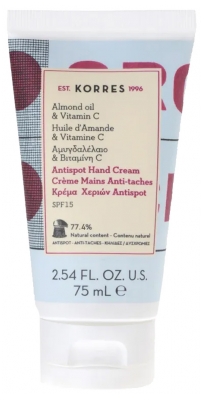Korres Crème Mains Anti-Taches Amande & Vitamine C SPF15 75 ml