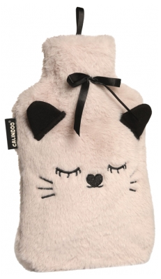 Calindoo Bouillotte Classique 1,5 L et sa Housse Minou