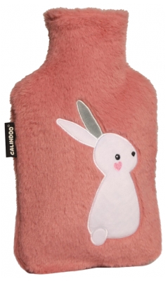 Calindoo Bouillotte Classique 1,5 L et sa Housse Lapin