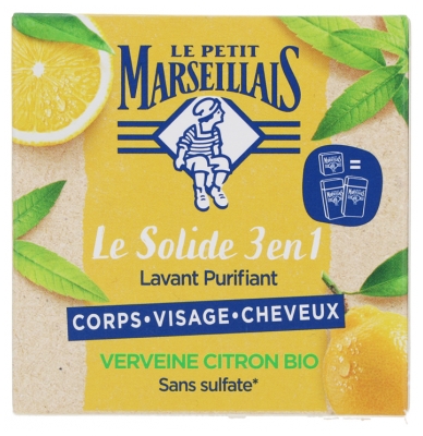 Le Petit Marseillais Savon Solide 3en1 Verveine Citron 80 g