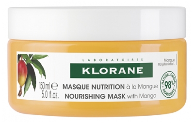 Klorane Masque à la Mangue - Cheveux Secs - Nourrissant 150 ml