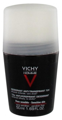 Vichy Homme Anti-Transpirant Contrôle Extrême 72H 50 ml