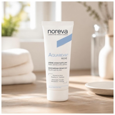 Noreva Aquareva : Peaux Déshydratées Crème Riche Hydratante 24H 40 ml