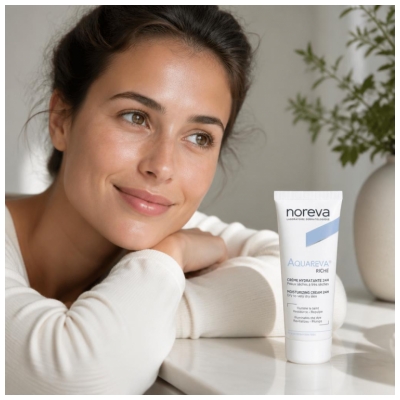 Noreva Aquareva : Peaux Déshydratées Crème Riche Hydratante 24H 40 ml
