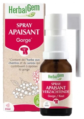 HerbalGem Spray Apaisant Gorge - Spray de 15 ml