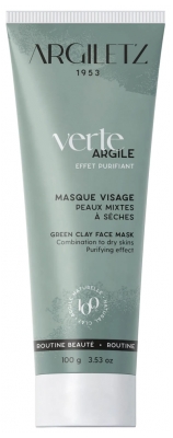 Argiletz Masque à l'Argile Verte Peaux Mixtes à Sèches100 g