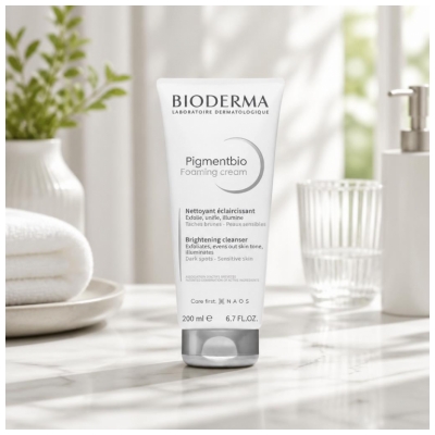 Bioderma Pigmentbio Nettoyant Éclaircissant Taches Brunes Peaux Sensibles 200 ml