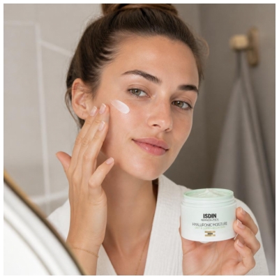 Isdin Isdinceutics Crème de Jour Hyaluronic Moisture Hydratante Peaux Grasses et Mixtes 50 g