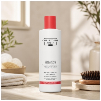 Christophe Robin Shampoing Régénérant (Cheveux Secs et Abîmés) 250 ml