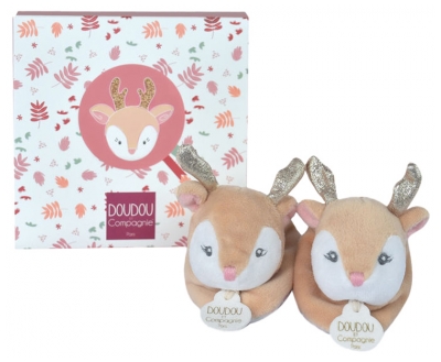 Doudou et Compagnie Elea le Renne Chaussons (1 Doudou + 1 Boite)