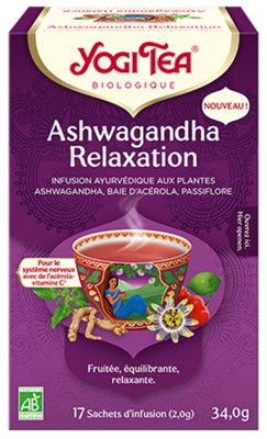 Yogi Tea Ashwagandha Relaxation - 17 Sachets d'Infusion
