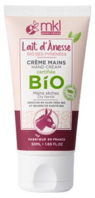 MKL Green Nature Crème Mains Sèches Lait d'Ânesse Bio 50 ml