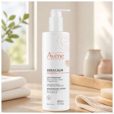 Avène XeraCalm Nutrition Lait Hydratant Peaux Sensibles Sèches 400 ml