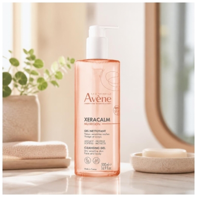 Avène XeraCalm Nutrition Gel Nettoyant Peaux Sensibles Sèches 500 ml
