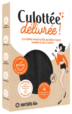 Nertalis Bio Culotte Menstruelle Noire Unitaire