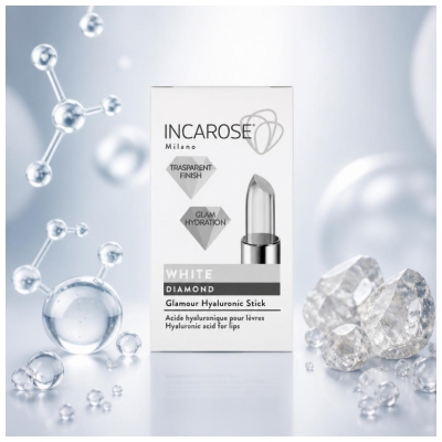 Incarose Extra Pure Hyaluronic White Diamond - Acide Hyaluronique pour Lèvres 4 ml