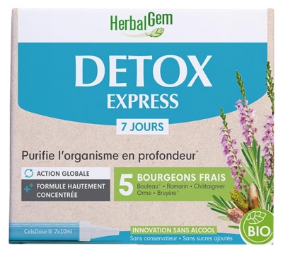 HerbalGem Détox Express Purifie l'Organisme en Profondeur 7 Jours
