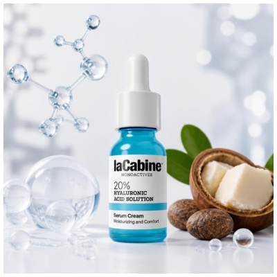 laCabine Monoactives 20% Hyaluronic Acid Solution 2en1 Serum Cream 30 ml