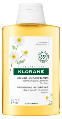 Klorane Camomille Shampoing à la Bio - Illumine - Cheveux Blonds 200 ml