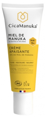 CicaManuka Crème Apaisante Miel de Manuka Peaux Sensibles Bio 40 ml