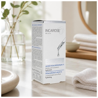 Incarose Pure Solutions Acide hyaluronique Fluide Hydratant 15 ml