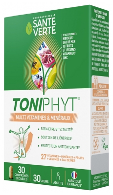 Santé Verte Toniphyt Vitamines & Minéraux 30 Comprimés