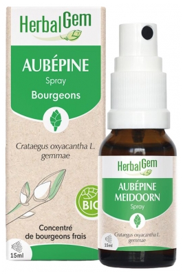 HerbalGem Aubépine (Bourgeons) Spray Bio 15 ml
