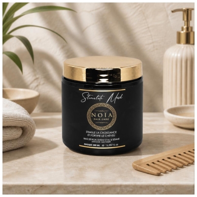 Noia Haircare Stimulate Masque Huile de Ricin Extrait d Ail & Sésame 500 ml