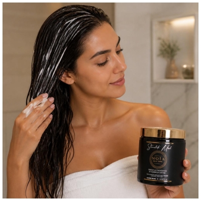 Noia Haircare Stimulate Masque Huile de Ricin Extrait d Ail & Sésame 500 ml