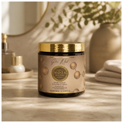 Noia Haircare Glow Masque Protéine de Soie Acide Hyaluronique & Miel 500 ml