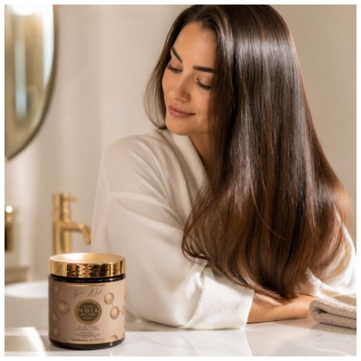 Noia Haircare Glow Masque Protéine de Soie Acide Hyaluronique & Miel 500 ml