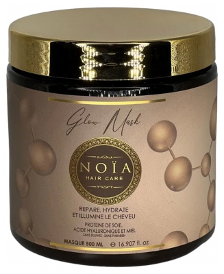 Noia Haircare Glow Masque Protéine de Soie Acide Hyaluronique & Miel 500 ml