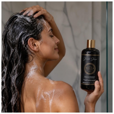 Noia Haircare Stimulate Shampoing Huile de Ricin Extrait d Ail & Sésame 500 ml