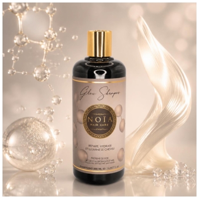 Noia Haircare Glow Shampoing Protéine de Soie Acide Hyaluronique & Miel 500 ml