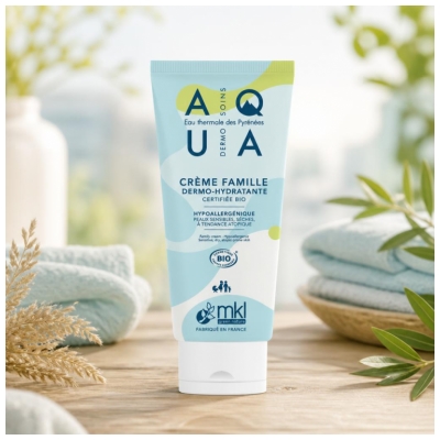 MKL Green Nature Aqua Crème Famille Hydratante Peaux Sèches Bio 100 ml 