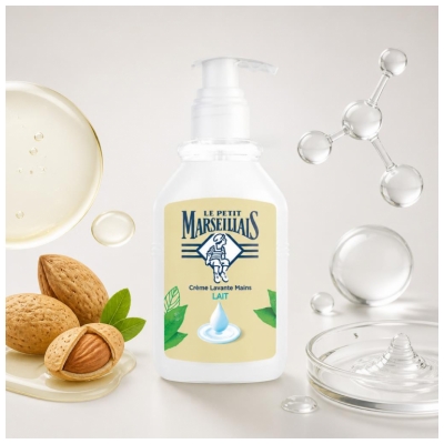Le Petit Marseillais Crème Lavante Mains au Lait Toutes Peaux 300 ml