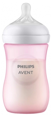 Avent Biberon à Réponse Naturelle - 260 ml - 1M+ - Couleur : Rose