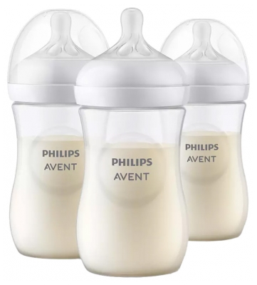 Avent Biberons à Réponse Naturelle - 260 ml - 1M+ - Lot de 3
