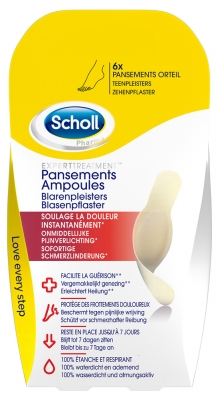 Scholl Pansements Ampoules Petit Format X6 Pour Orteils